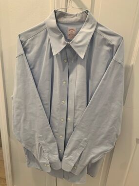 Brooks Brothers Light Blue Men's Button-Down Dress Shirt